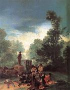 Francisco Goya Highwaymen Attacking a Coach Spain oil painting artist